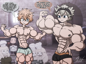 Luck and Asta (from Black Clover)