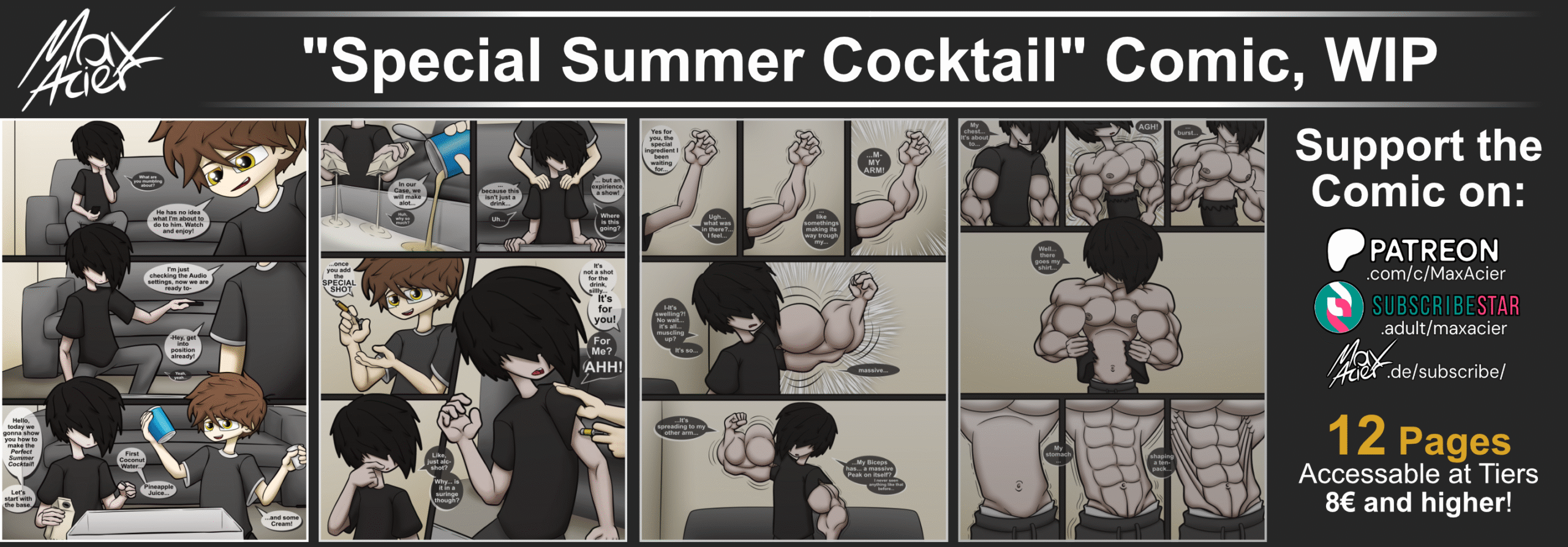 My 2nd Comic “Special Summer Cocktail” almost done!